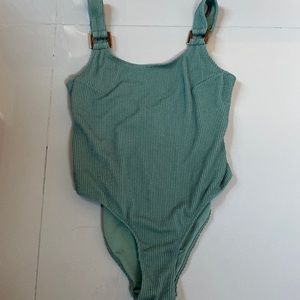 H&M tortoise shell strapped one piece